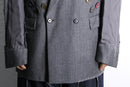 "Re:make" button stitch tailored jacket