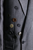 "Re:make" button stitch tailored jacket