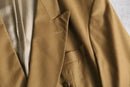 camel brown double-breasted tailored jacket