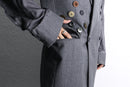 "Re:make" button stitch tailored jacket