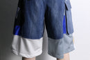 ''Re:make''patchwork design shorts