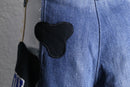 ''Re:make''patchwork design shorts