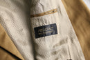 camel brown double-breasted tailored jacket