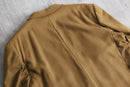 camel brown double-breasted tailored jacket