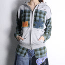 ''Re:make''shirt docking flower zip hoodie