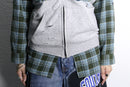 ''Re:make''shirt docking flower zip hoodie