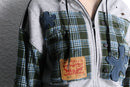 ''Re:make''shirt docking flower zip hoodie
