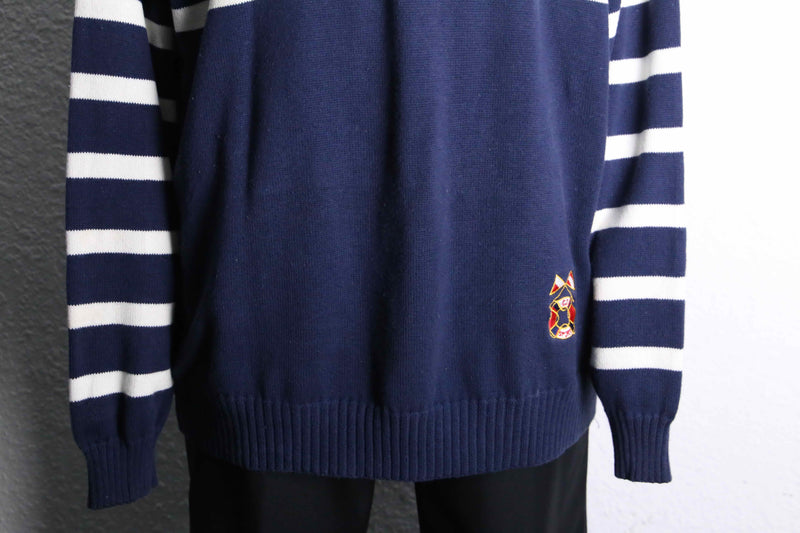 1980's Dior loose border polo knit