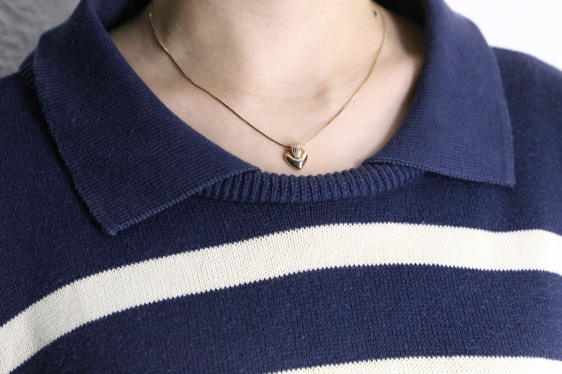 1980's Dior loose border polo knit