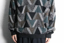 geometry slash pattern knit