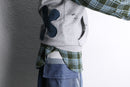 ''Re:make''shirt docking flower zip hoodie