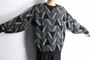 geometry slash pattern knit