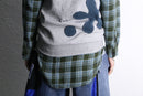 ''Re:make''shirt docking flower zip hoodie