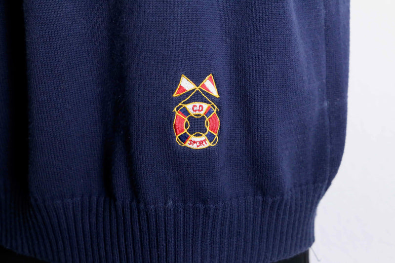 1980's Dior loose border polo knit