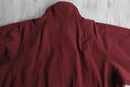 bordeaux stand collar pull over jacket