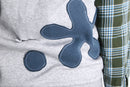 ''Re:make''shirt docking flower zip hoodie