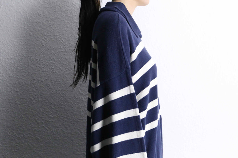 1980's Dior loose border polo knit