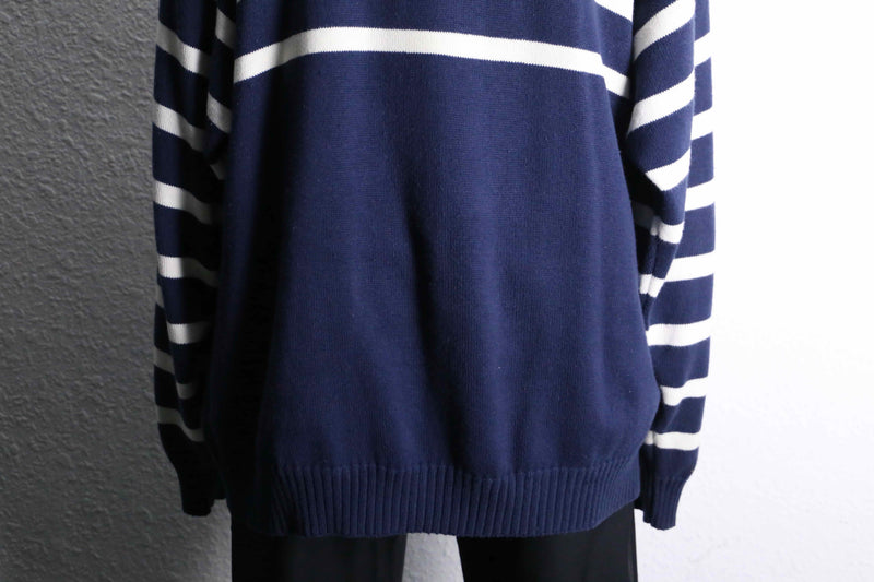 1980's Dior loose border polo knit