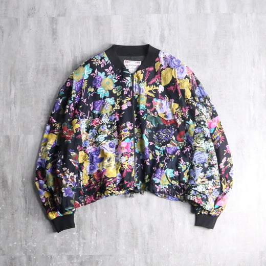 flower zip jaket