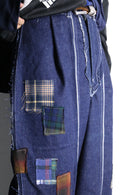 "Re:make" balloon silhouette docking denim pants