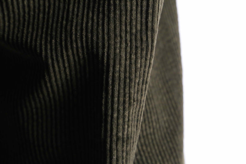 "Eddie Bauer" khaki green wide tapered corduroy pants