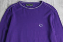 “FRED PERRY” purple wool knit
