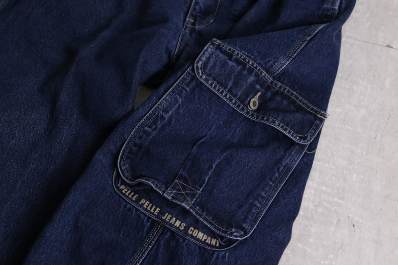 “PELLE PELLE” buggy denim painter pants