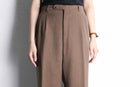 brown color twill wool trousers