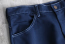 navy stitch pants