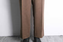 brown color twill wool trousers