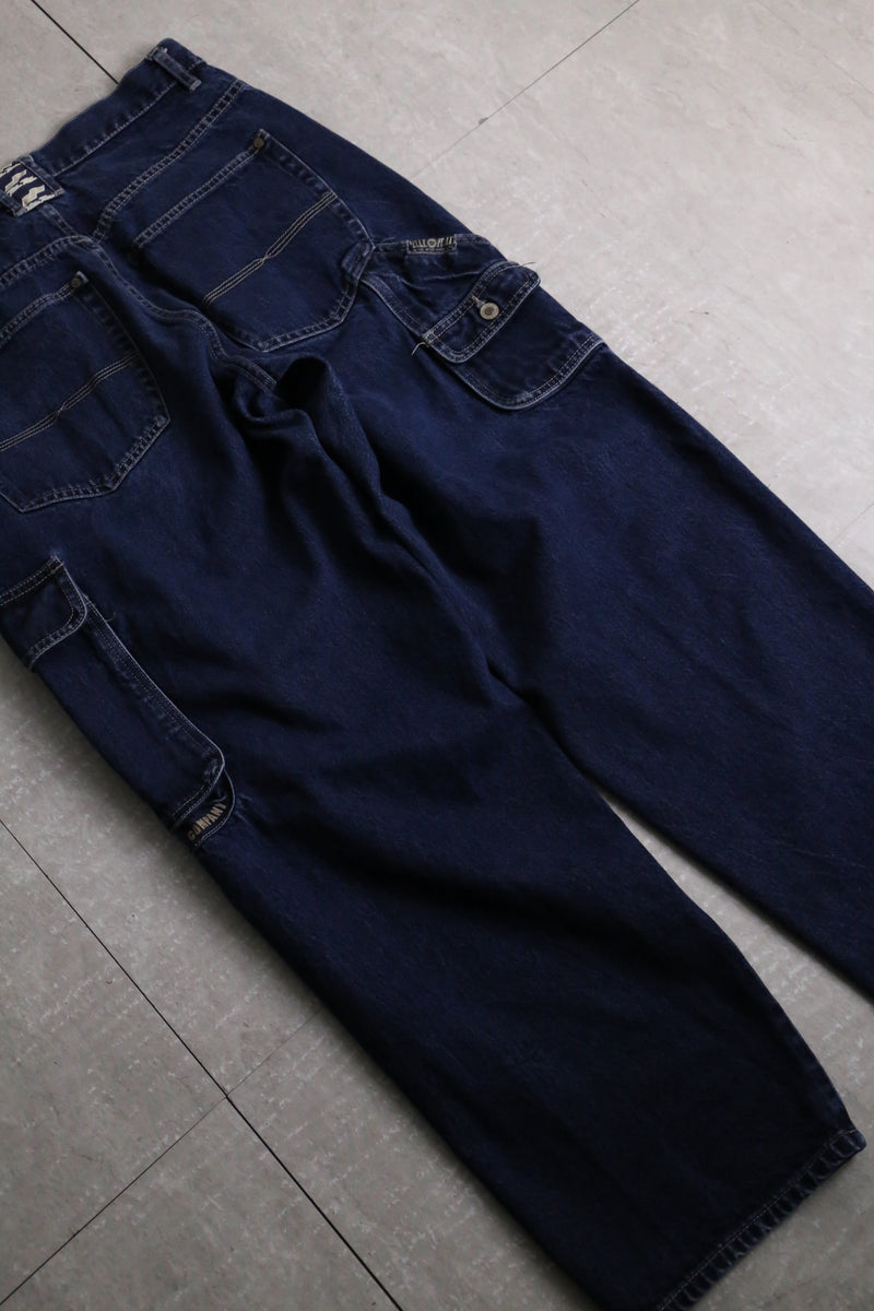 “PELLE PELLE” buggy denim painter pants