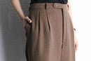 brown color twill wool trousers