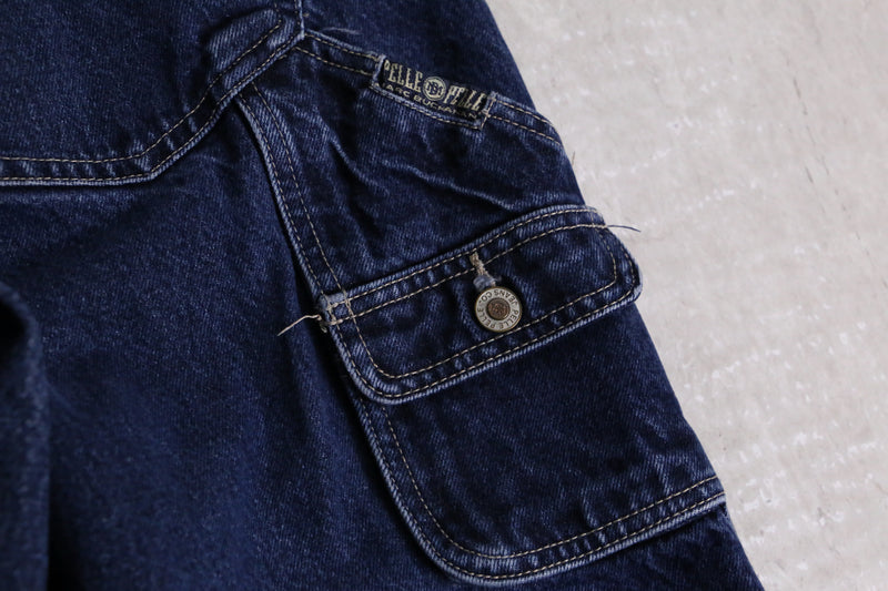 “PELLE PELLE” buggy denim painter pants