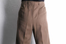 brown color twill wool trousers