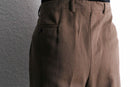 brown color twill wool trousers