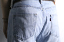 ''Re:make''patchwork design docking flare denim pants