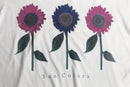 2000s “Sun Colors”botanical print tee