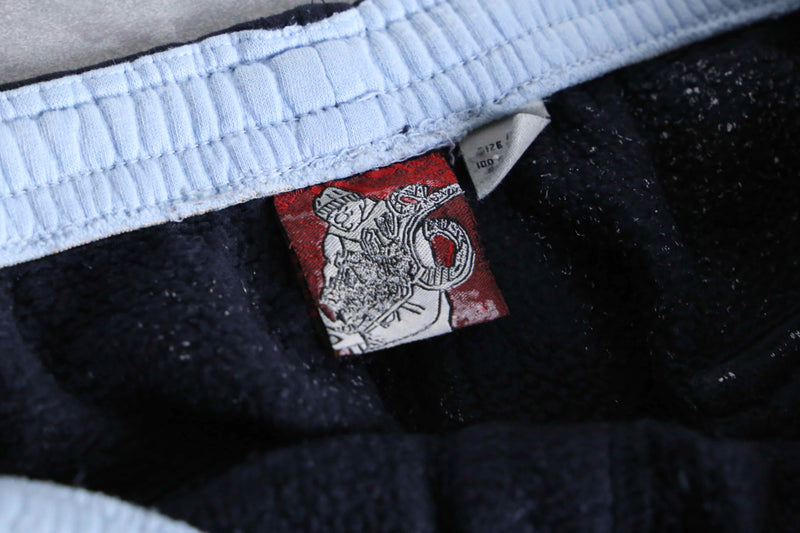 rapper emb cargo&painter detail sweat pants