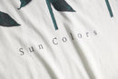 2000s “Sun Colors”botanical print tee