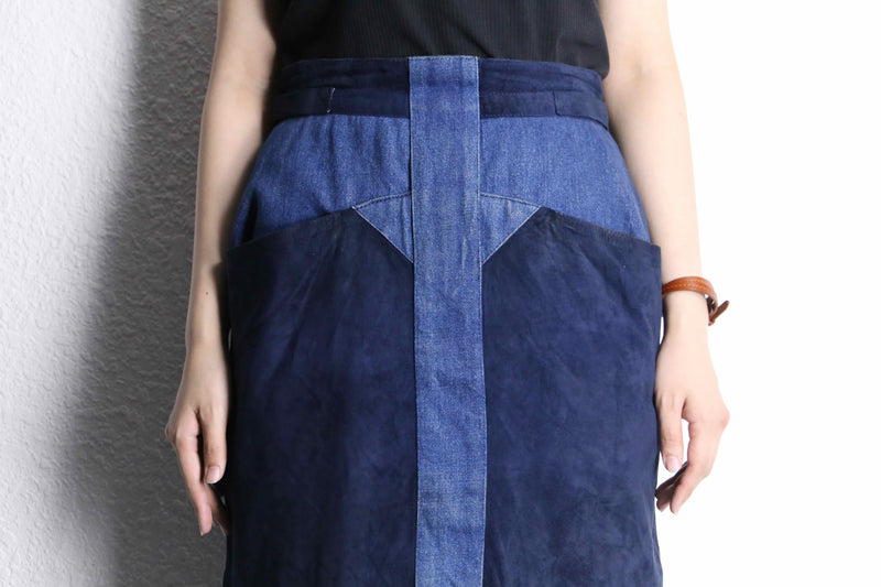 switch design denim skirt