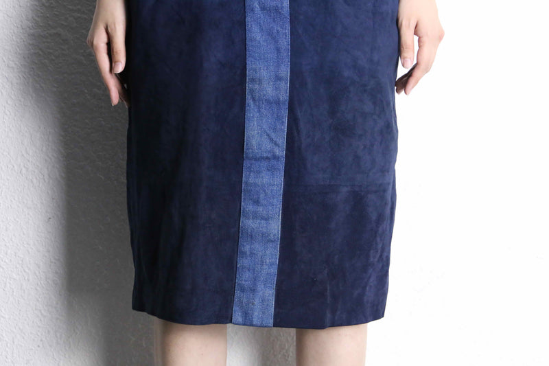 switch design denim skirt