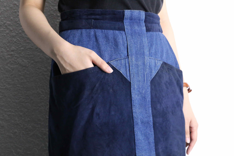switch design denim skirt