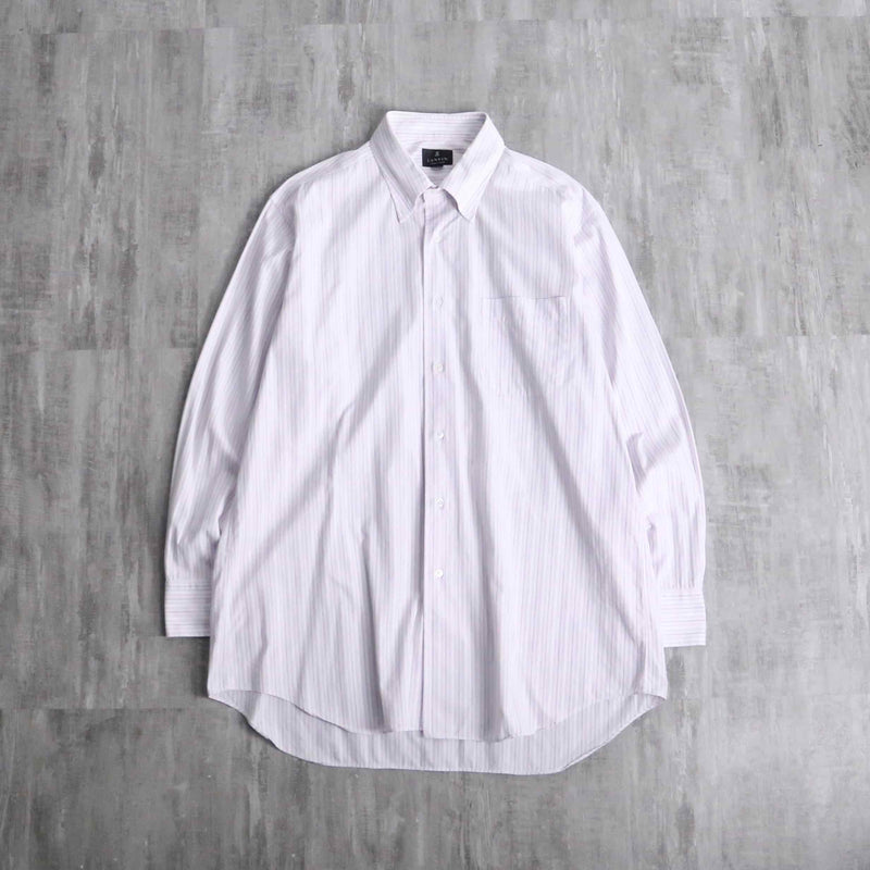“LANVIN” pink base cotton dress shirt