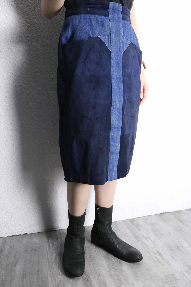 switch design denim skirt
