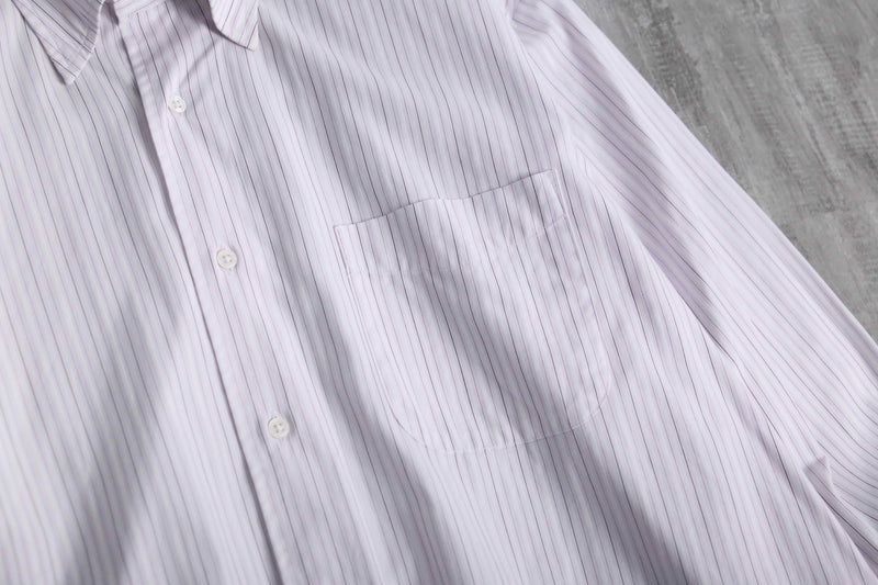 “LANVIN” pink base cotton dress shirt