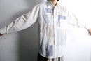 "Re:make" patchwork stripe dress shirt