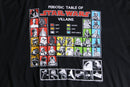 2000s “STAR WARS" periodic table of villains  tee