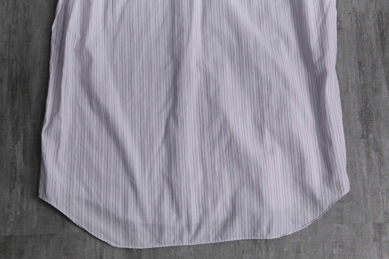 “LANVIN” pink base cotton dress shirt