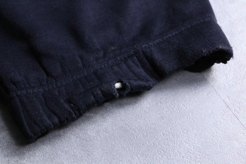 rapper emb cargo&painter detail sweat pants