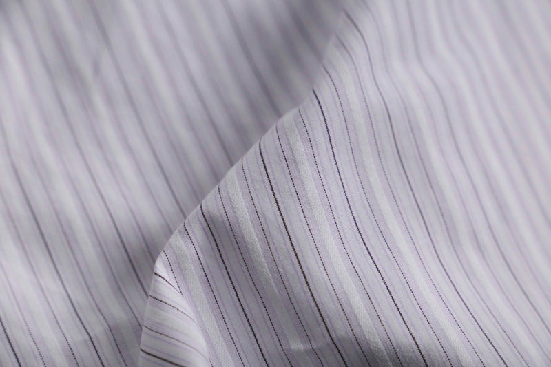 “LANVIN” pink base cotton dress shirt